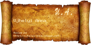 Ujhelyi Anna névjegykártya